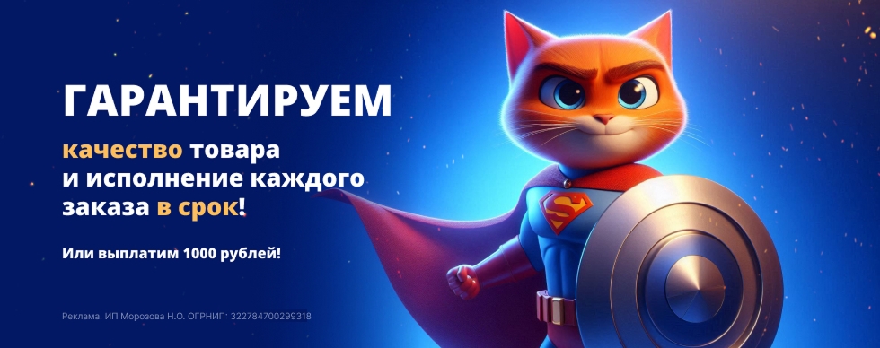1000 рублей - гарантия сроков и качества!
